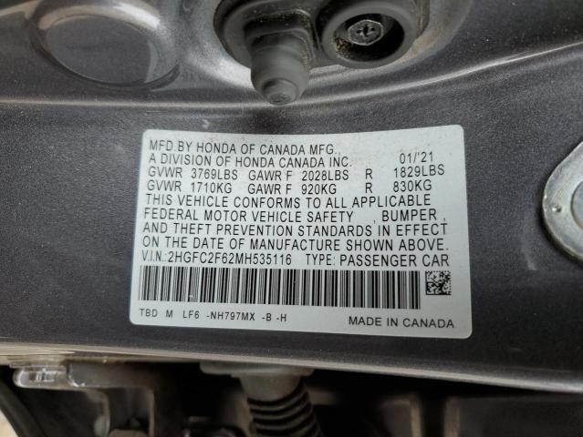 2021 HONDA CIVIC LX - 2HGFC2F62MH535116