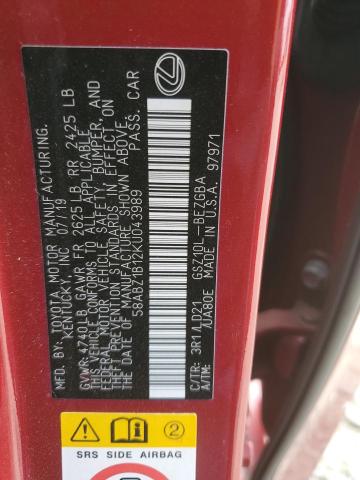2019 LEXUS ES 350 58ABZ1B12KU043989