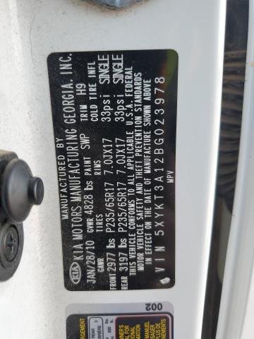 2011 KIA SORENTO BA - 5XYKT3A12BG023978