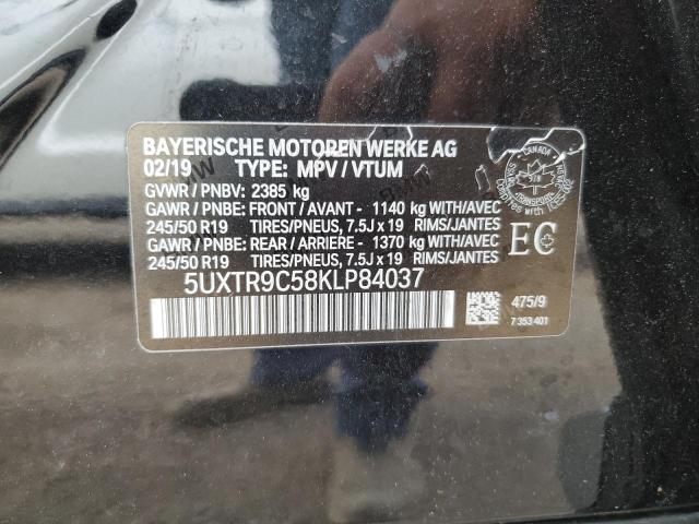 2019 BMW X3 XDRIVE3 - 5UXTR9C58KLP84037