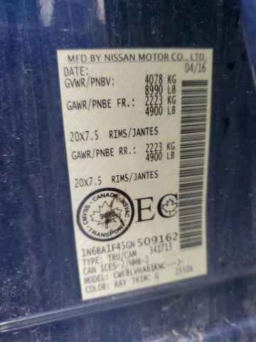2016 NISSAN TITAN XD S 1N6BA1F45GN509162