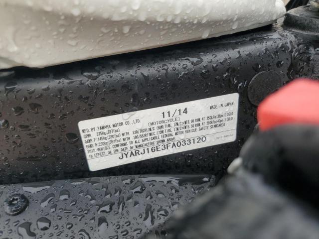 2015 YAMAHA YZFR6 JYARJ16E3FA033120