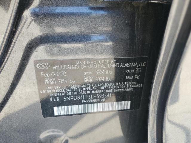 2020 HYUNDAI ELANTRA SE 5NPD84LF3LH593541