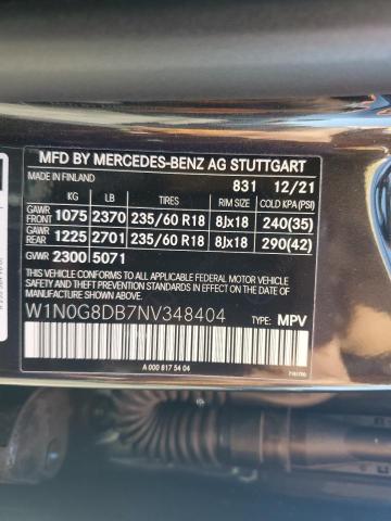 2022 MERCEDES-BENZ GLC 300 - W1N0G8DB7NV348404