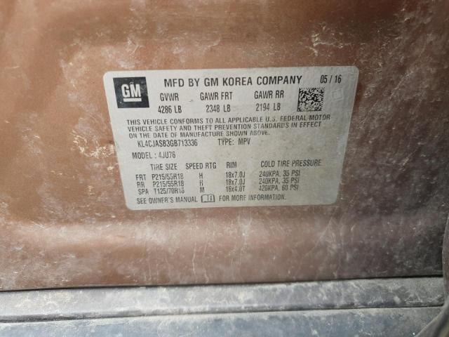 2016 BUICK ENCORE KL4CJASB3GB713336