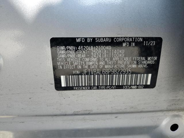 2023 SUBARU WRX LIMITE JF1VBAL68P9822935