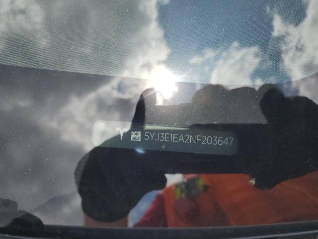 2022 TESLA MODEL 3 - 5YJ3E1EA2NF203647