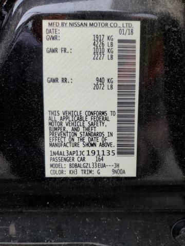 2018 NISSAN ALTIMA 2.5 - 1N4AL3AP1JC191135