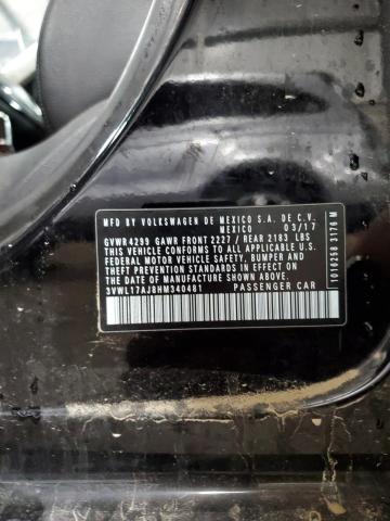 2017 VOLKSWAGEN JETTA SEL 3VWL17AJ8HM340481