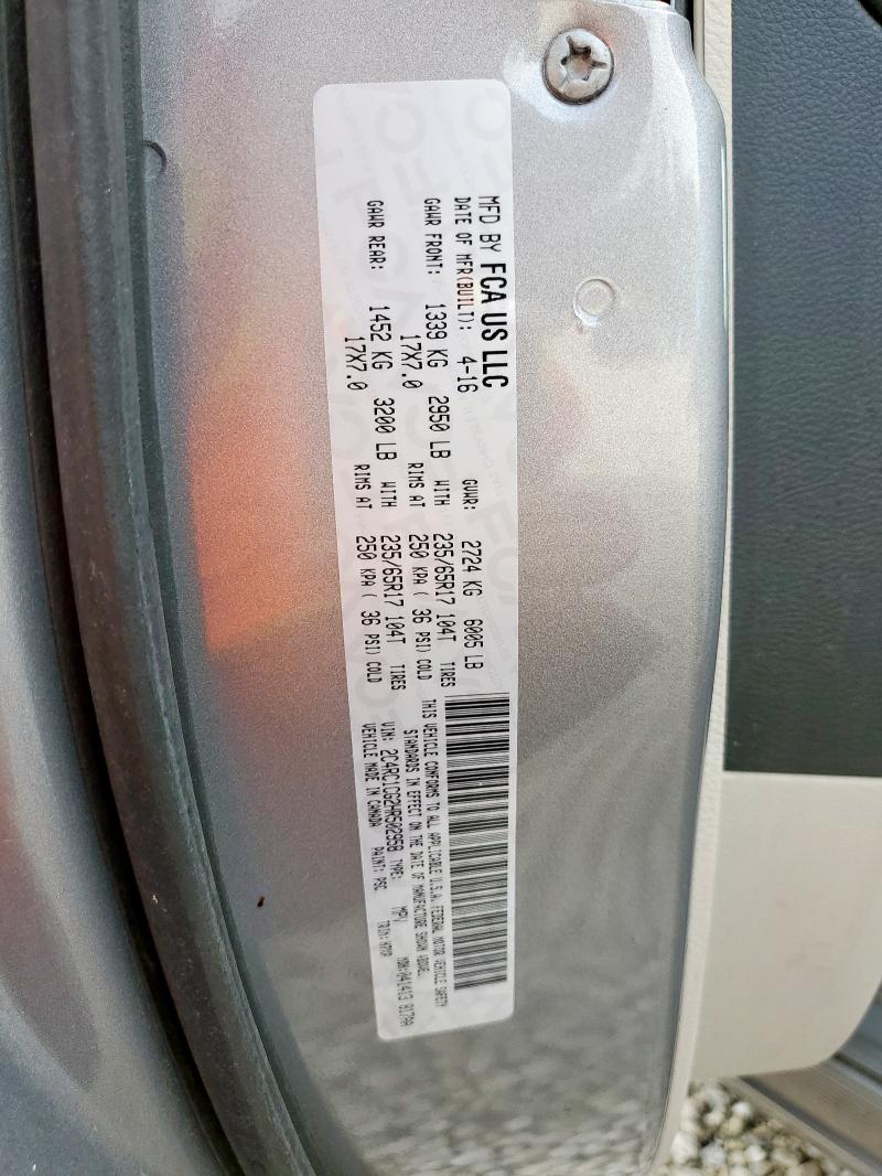 2017 CHRYSLER PACIFICA L 2C4RC1CG2HR502958