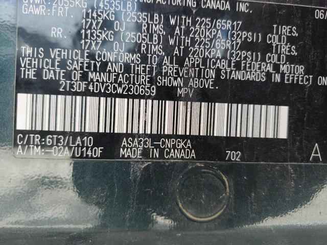 2012 TOYOTA RAV4 LIMIT - 2T3DF4DV3CW230659