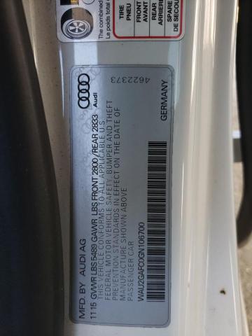 2016 AUDI A7 PRESTIG WAU2GAFC0GN106700
