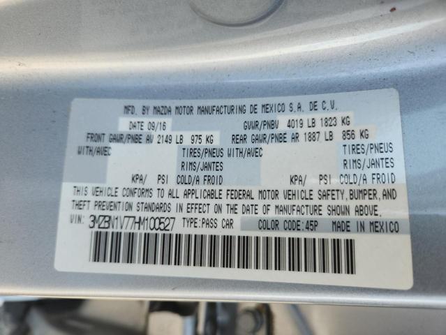 2017 MAZDA 3 TOURING 3MZBN1V77HM100527
