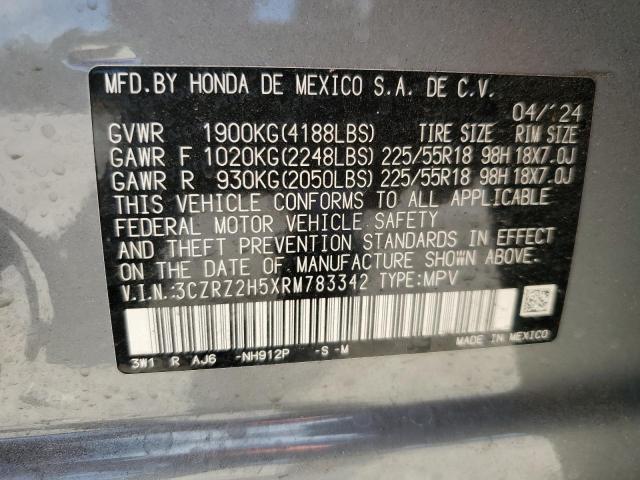 2024 HONDA HR-V SPORT 3CZRZ2H5XRM783342