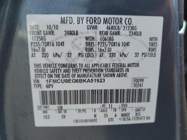 2011 FORD ESCAPE LIM - 1FMCU9EG6BKA51923