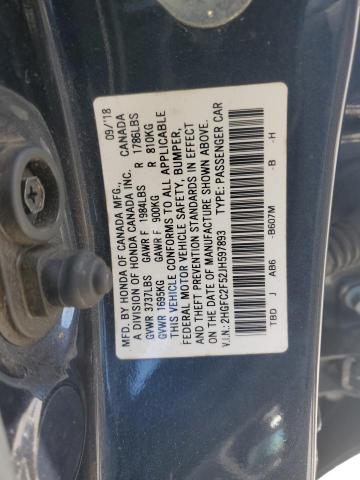 2018 HONDA CIVIC LX 2HGFC2F52JH597893
