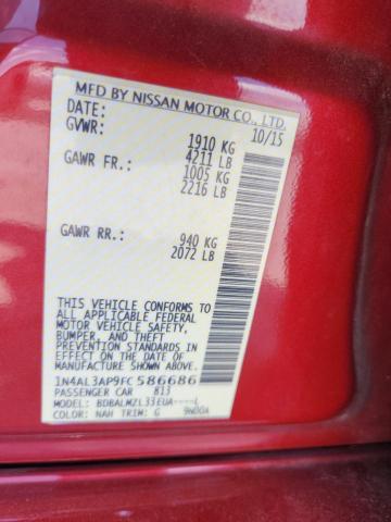 2015 NISSAN ALTIMA 2.5 - 1N4AL3AP9FC586686