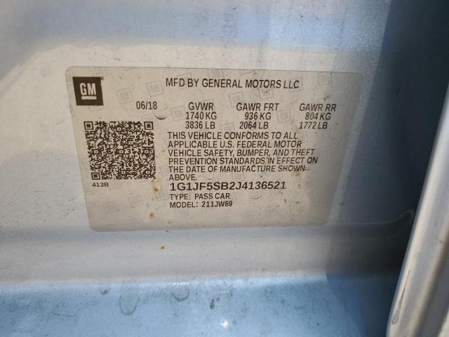 2018 CHEVROLET SONIC PREM - 1G1JF5SB2J4136521