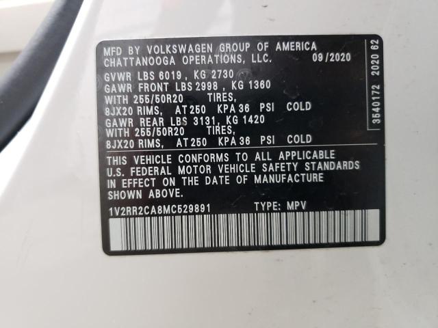 2021 VOLKSWAGEN ATLAS SE - 1V2RR2CA8MC529891