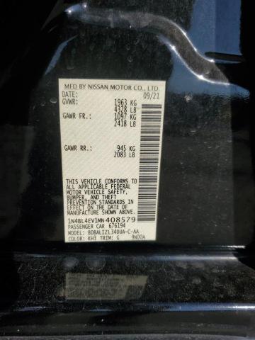 2021 NISSAN ALTIMA SL 1N4BL4EV1MN408579
