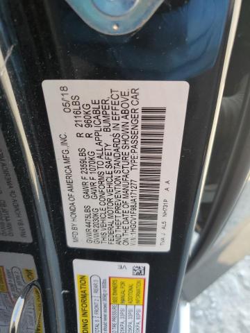 2018 HONDA ACCORD - 1HGCV1F98JA171277