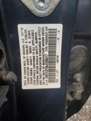2018 HONDA CIVIC LX - 19XFC2F50JE206217
