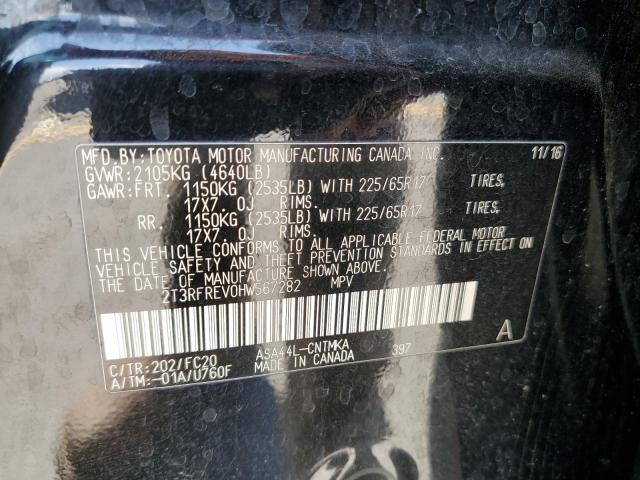 2017 TOYOTA RAV4 XLE - 2T3RFREV0HW567282