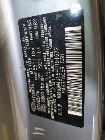 2017 GENESIS G80 BASE KMHGN4JE8HU191572