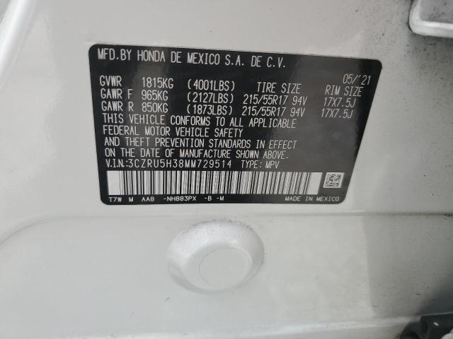2021 HONDA HR-V LX 3CZRU5H38MM729514
