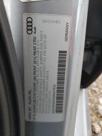 2016 AUDI A6 PREMIUM WAUGFAFC4GN047532