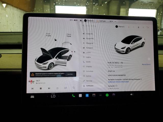 2021 TESLA MODEL 3 5YJ3E1EB7MF855722
