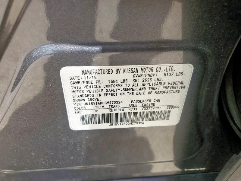 2016 INFINITI Q70 3.7 JN1BY1AR0GM270324