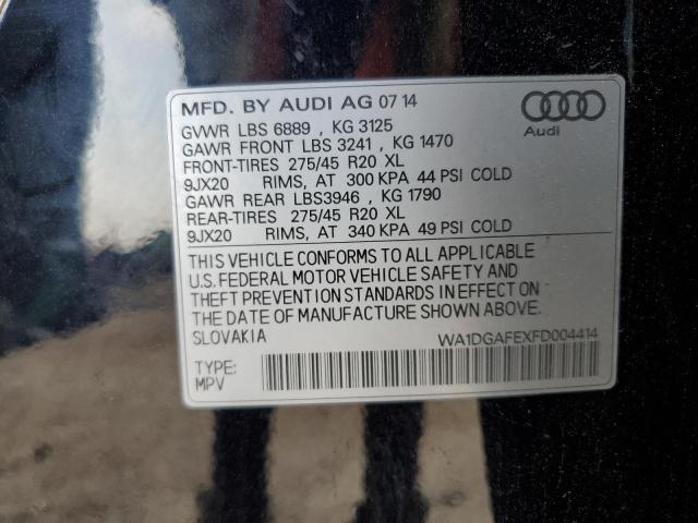 2015 AUDI Q7 PRESTIG WA1DGAFEXFD004414