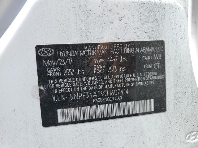 2018 HYUNDAI SONATA SPO 5NPE34AF9JH607414