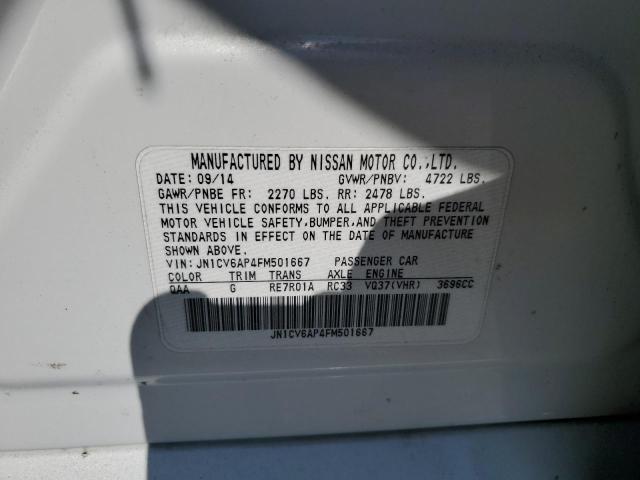 2015 INFINITI Q40 JN1CV6AP4FM501667