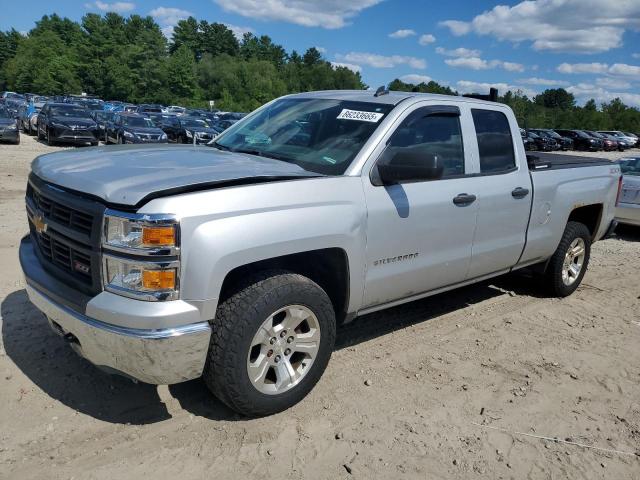 CHEVROLET SILVERADO 2014 silver 4dr ext gas 1GCVKREH3EZ260026 photo #1