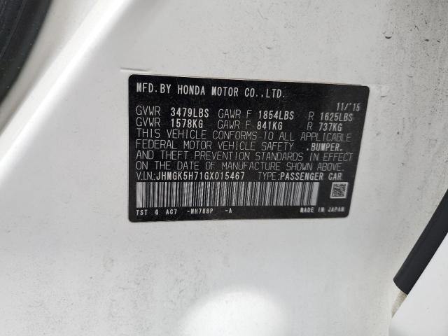 2016 HONDA FIT EX JHMGK5H71GX015467