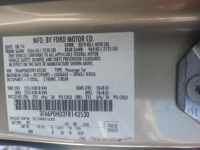 2015 FORD FUSION SE 3FA6P0HD2FR143530