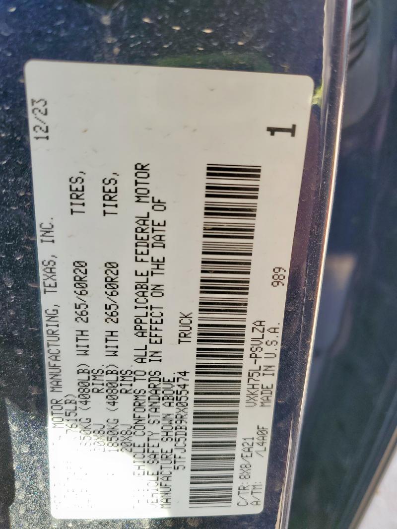 2024 TOYOTA TUNDRA CRE - 5TFJC5DB9RX055474