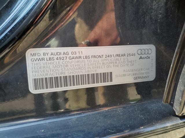 2011 AUDI A4 PREMIUM - WAUBFAFL8BN048105
