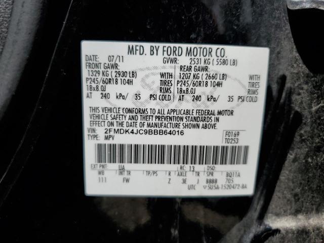 2011 FORD EDGE SEL - 2FMDK4JC9BBB64016