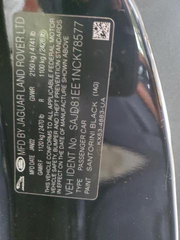 2022 JAGUAR F-TYPE R D SAJD81EE1NCK78577