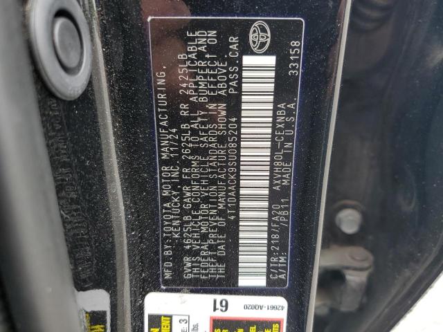 2025 TOYOTA CAMRY XSE 4T1DAACK9SU085204