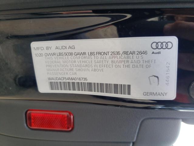 2021 AUDI A5 PREMIUM - WAUDACF54MA016735