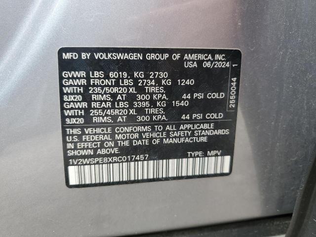 2024 VOLKSWAGEN ID.4 PRO S 1V2WSPE8XRC017457