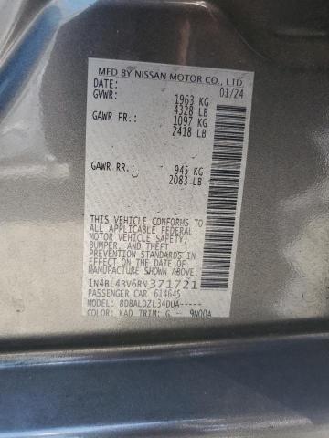 2024 NISSAN ALTIMA S - 1N4BL4BV6RN371721
