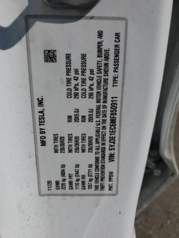 2021 TESLA MODEL 3 5YJ3E1EC6MF850911