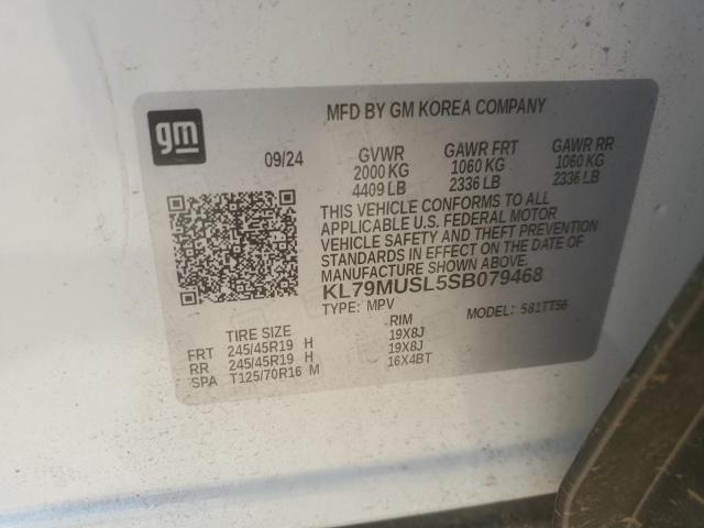 2025 CHEVROLET TRAILBLAZE KL79MUSL5SB079468