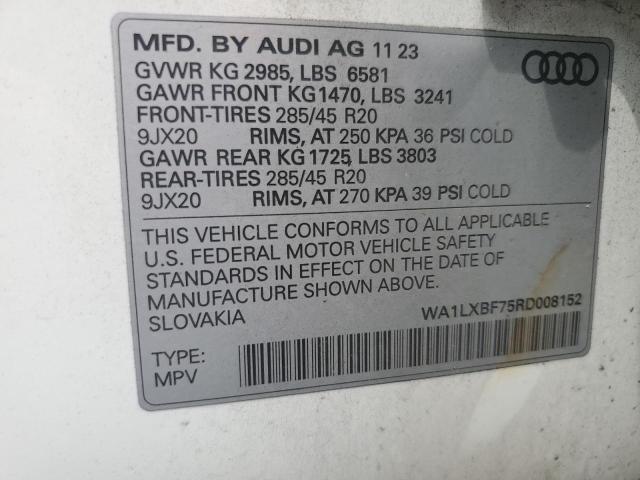 2024 AUDI Q7 PREMIUM - WA1LXBF75RD008152