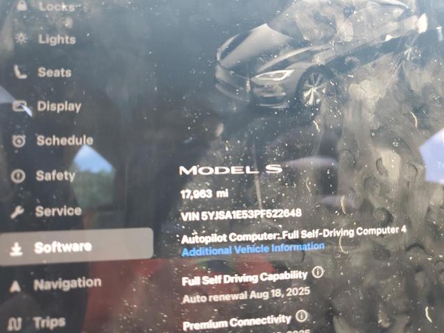 2023 TESLA MODEL S #3309463563